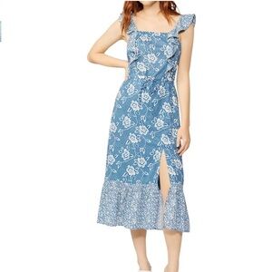 Paige Poppy Floral MIDI Dress